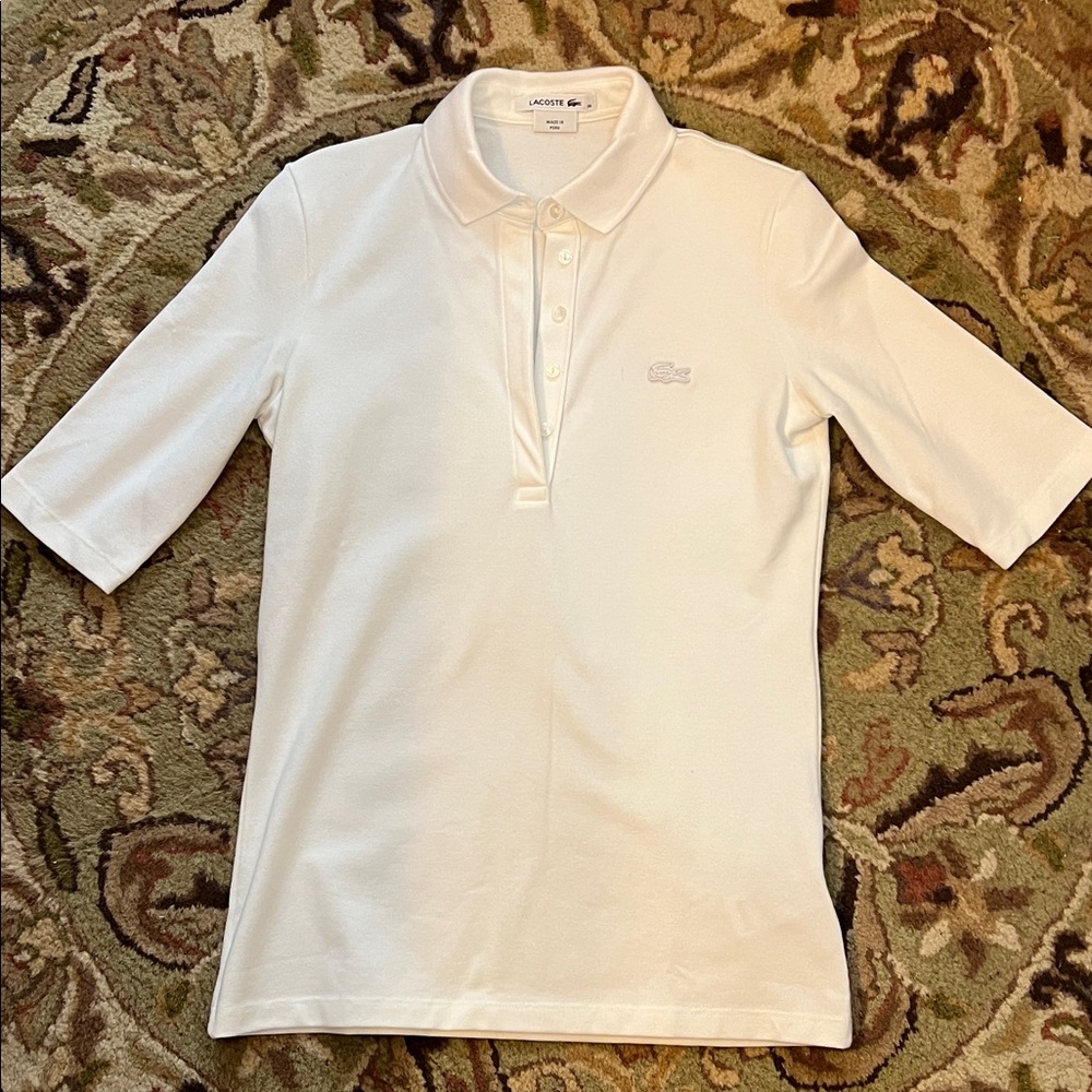 Lacoste white polo Shirt